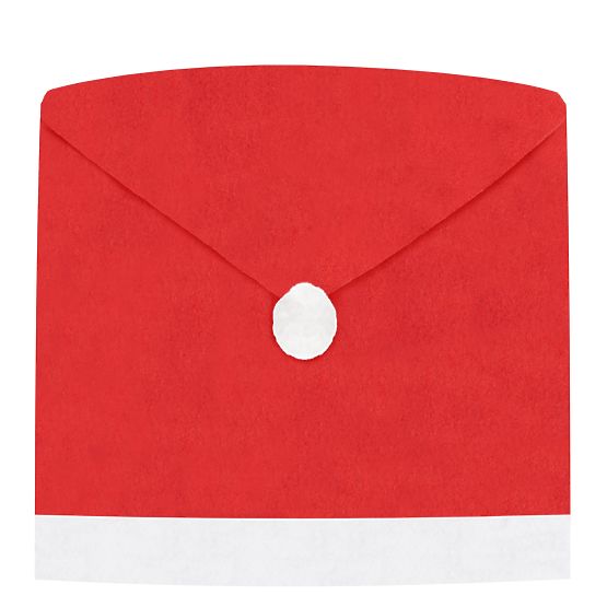 Santa Claus Hat Chair Covers 6 pcs