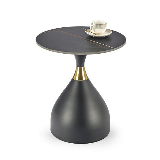 SCALITA coffee table black marble / black / gold (2p=1pc)