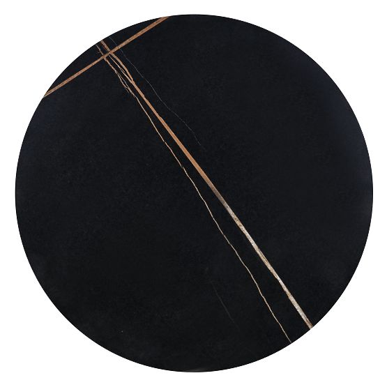 SCALITA coffee table black marble / black / gold (2p=1pc)