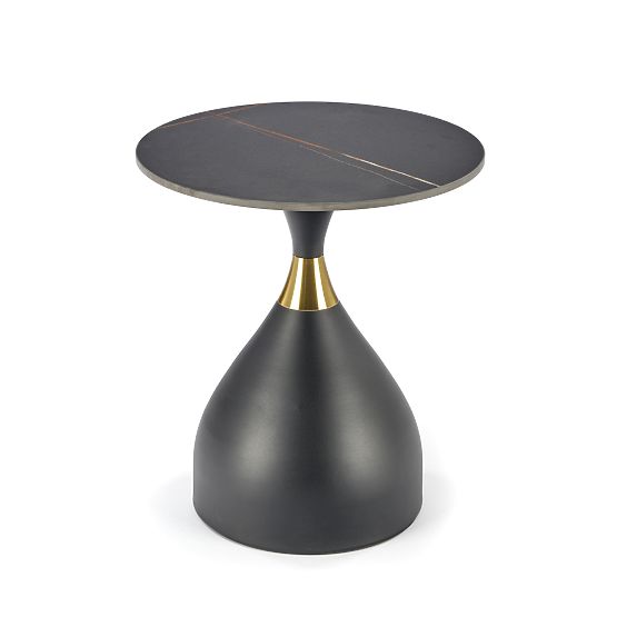 SCALITA coffee table black marble / black / gold (2p=1pc)