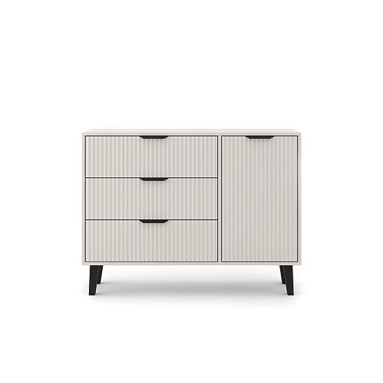 Scandi 1D3S SLIM Chest of Drawers in Cashmere Beige
