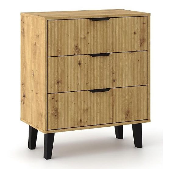 Scandi 3S SLIM ARTISAN OAK Chest of Drawers