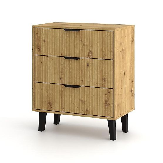 Scandi 3S SLIM ARTISAN OAK Chest of Drawers