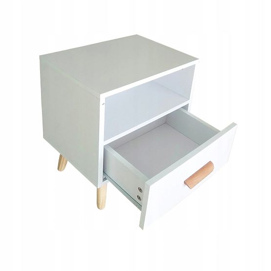 SCANDI bedside table with drawer