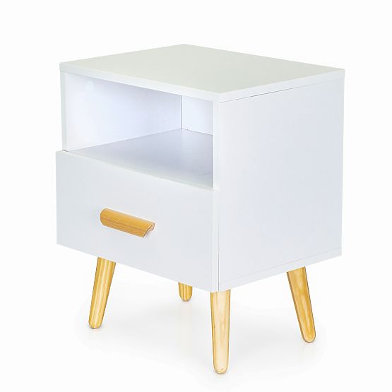 SCANDI bedside table with drawer