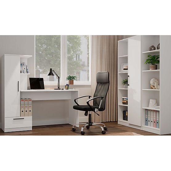 Set Desk + Shelf COSMO WHITE
