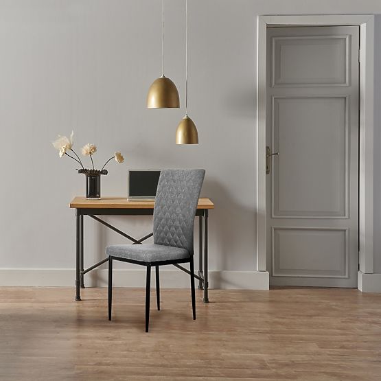Set of 4 Dining and Living Room Chairs Gray