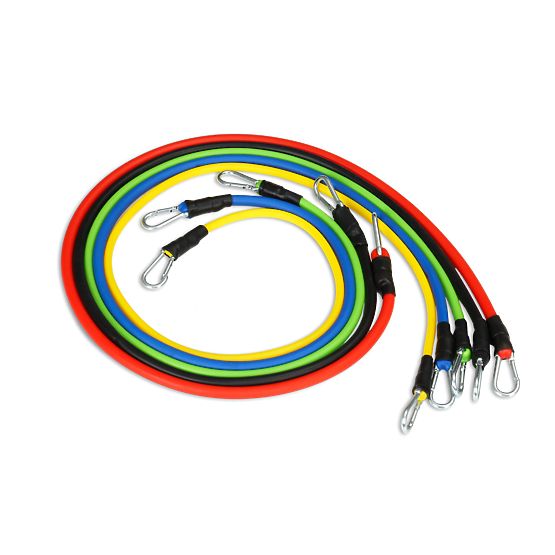 Set of 5 Fitness Resistance Bands with Handles