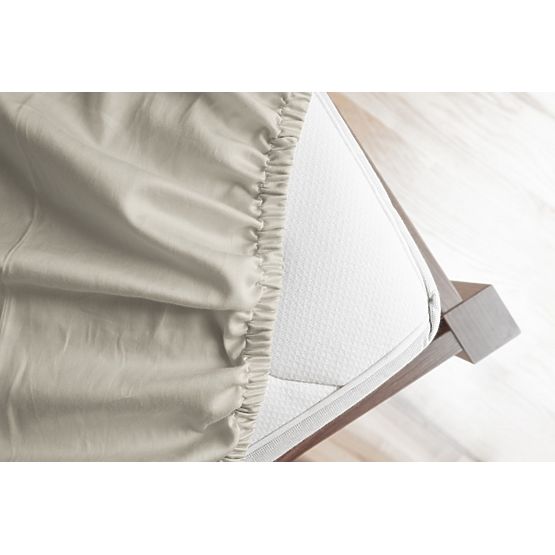 Sheet made of cotton microplush - natural