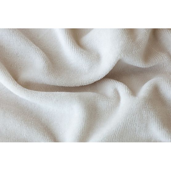 Sheet made of cotton microplush - natural