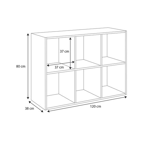 Shelf Kob Lonii 2x3 White