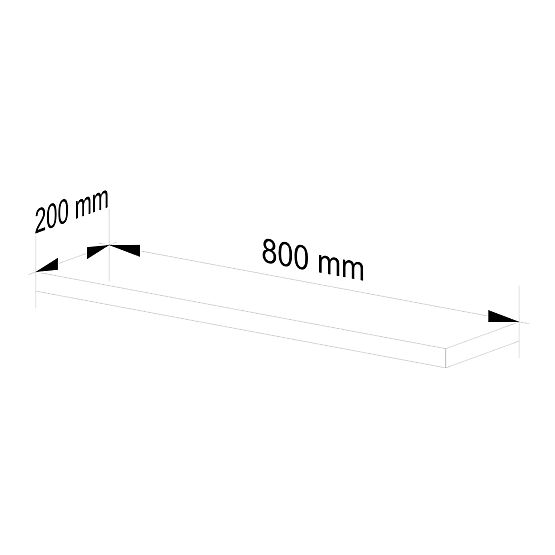 SHELF PS-4 80cm WENGE