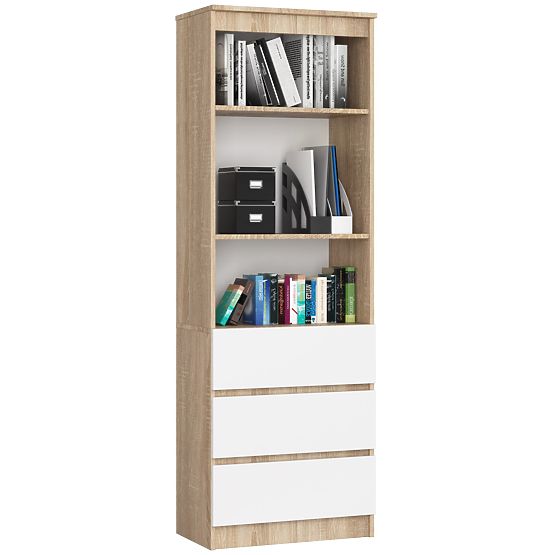 SHELF R60 3DR 2S CLP PK SONOMA / WHITE