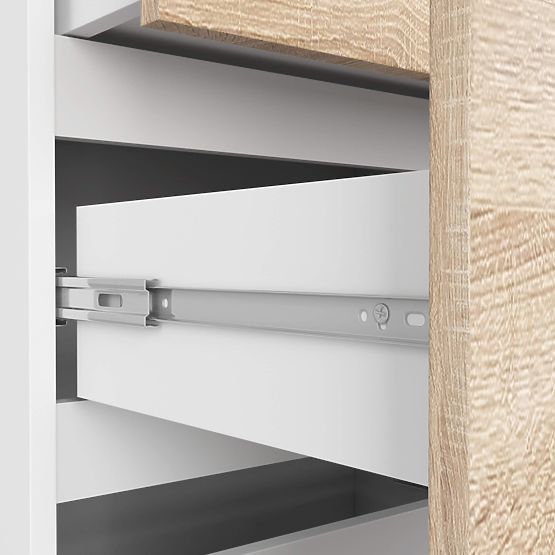 SHELF R60 3DR 2S CLP PK WHITE / SONOMA