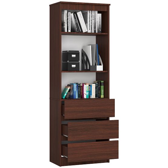 SHELF R60 3DR 2S CLP WENGE