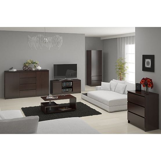 SHELF R60 3DR 2S CLP WENGE