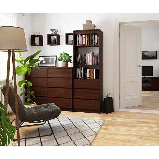 SHELF R60 3DR 2S CLP WENGE