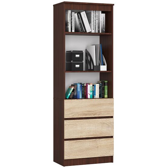 SHELF R60 3DR 2S CLP WENGE / SONOMA