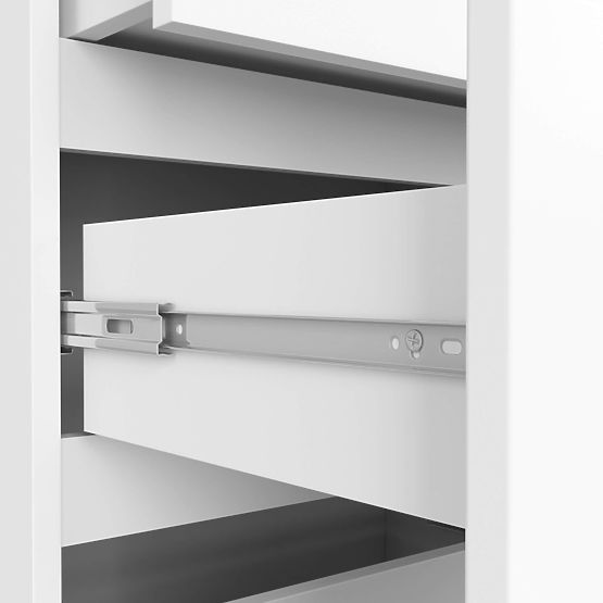 SHELF R60 3DR 2SH CLP PK WHITE