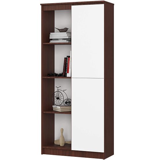 SHELF R80 1D 4P CLP WENGE / WHITE