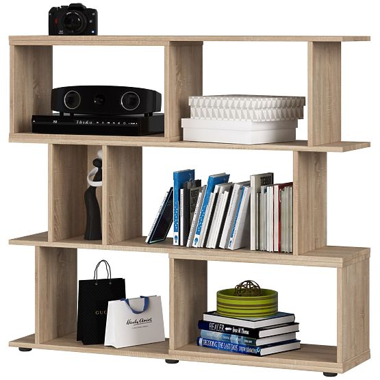Shelf Unit with Shelves Mini FIX - Sonoma Oak
