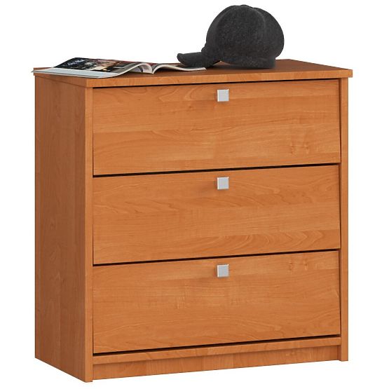 Shoe Cabinet MINI 3 Flip Doors 60 cm - Alder