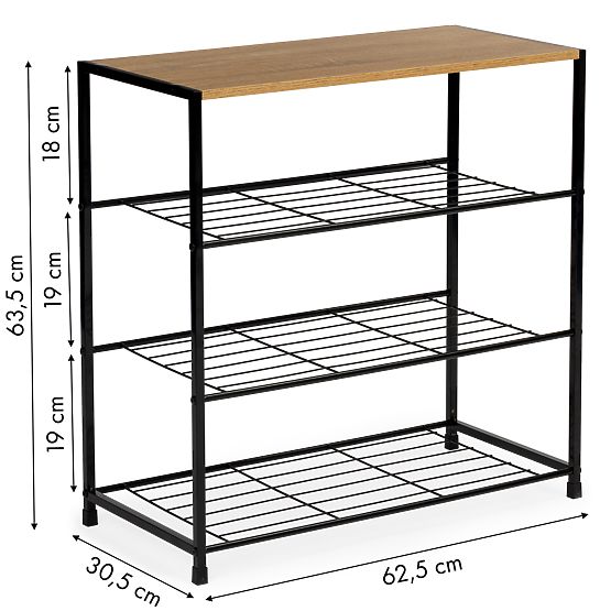 Shoe Cabinet Stand Rack Shelf Loft 3 Levels