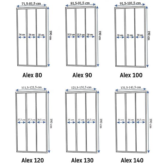 Shower Doors Rea Alex 120