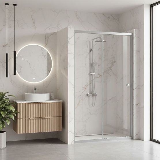 Shower Doors Rea Primo Slide 100 Chrome