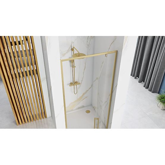 Shower Doors REA Rapid Swing 90 GOLD BRUSHED