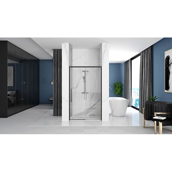 Shower Doors SOLAR BLACK MAT 140