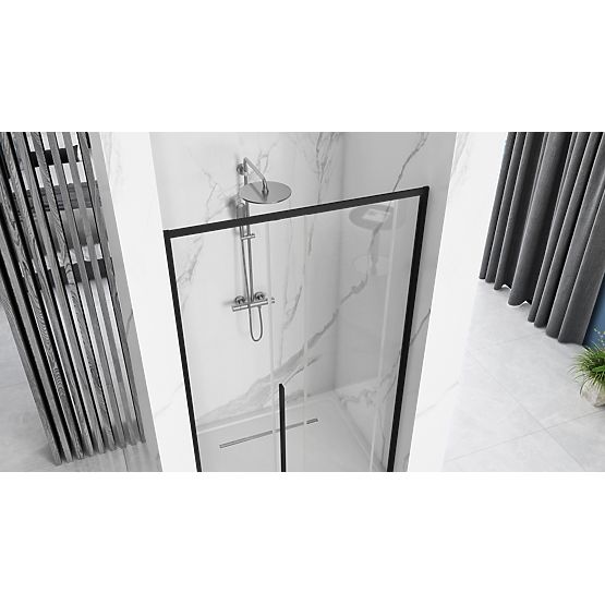 Shower Doors SOLAR BLACK MAT 90