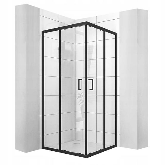 SHOWER ENCLOSURE CALANI VITO 80x80 BLACK