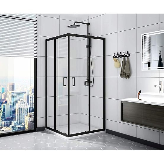 SHOWER ENCLOSURE CALANI VITO 80x80 BLACK