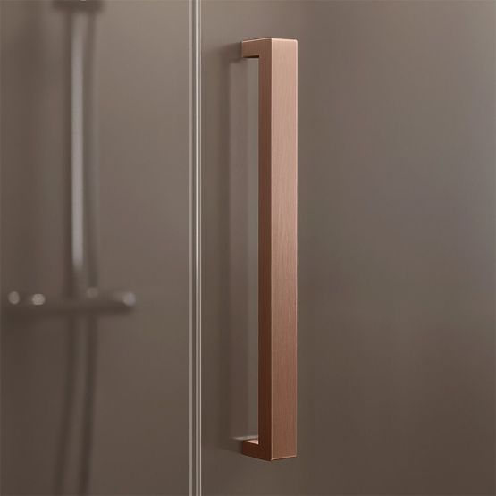 Shower Enclosure REA Hugo Double 80x80 Brushed Copper