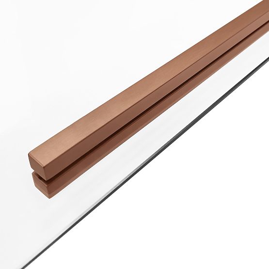 Shower Enclosure SOLAR Brushed Copper 120x90