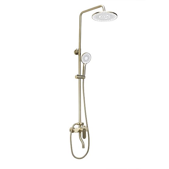 Shower Set Rea DROP Brushed Gold