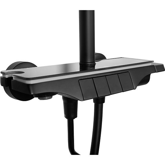 Shower Set REA Savio with LED Display Black