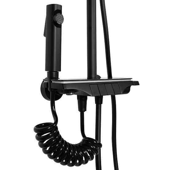 Shower Set REA Savio with LED Display Black