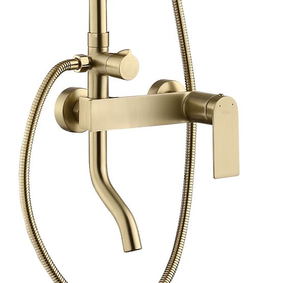 Shower Set REA STORM BRUSHED GOLD
