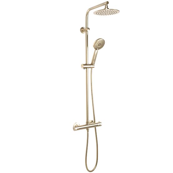 Shower Set with Thermostat REA Bliss Brushed Gold
