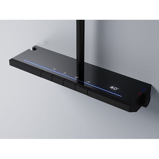 Shower Set with Thermostat REA Pedro Black