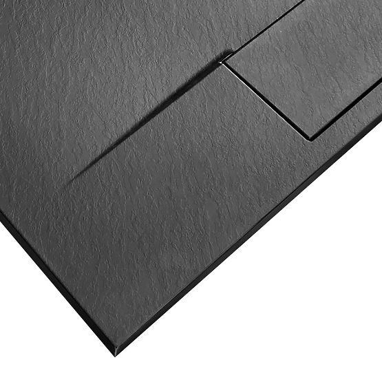 Shower Tray Bazalt Long Black 90x120
