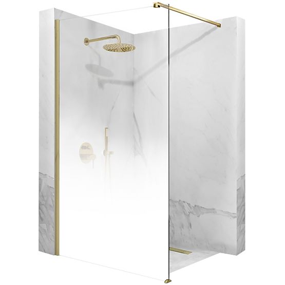 Shower Wall Rea Aero Ombre Gold Brushed/White 110