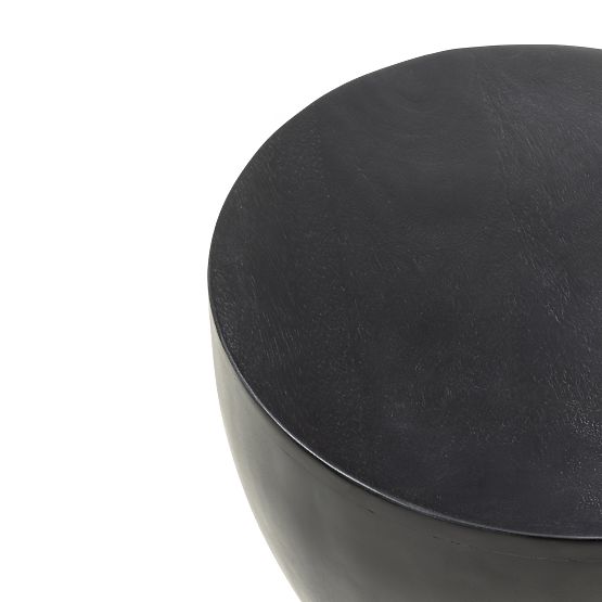 Side Table Lavia 35 cm, Black, Mango Wood