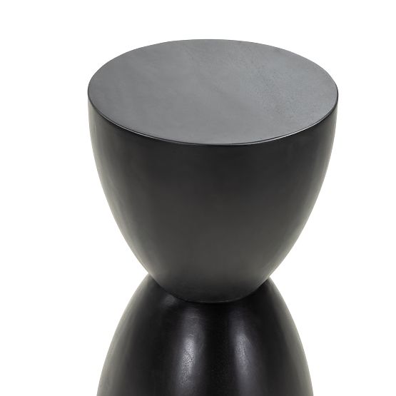 Side Table Lavia 35 cm, Black, Mango Wood