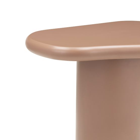 Side Table Monaco Cinnamon, Matte, Rounded Shapes