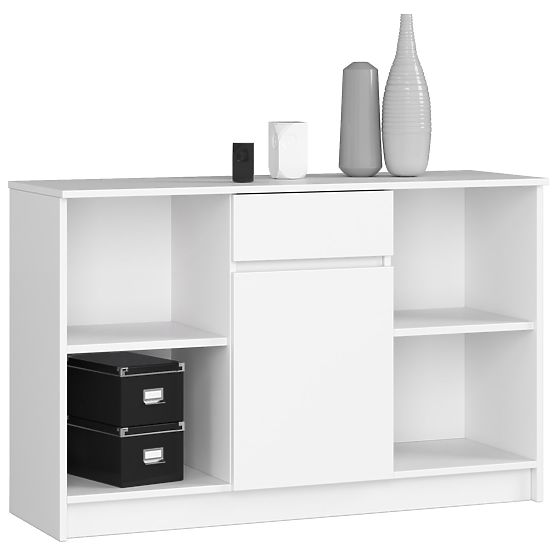 SIDEBOARD B-17 120 cm 1 DRAWER 1 DOOR PK WHITE