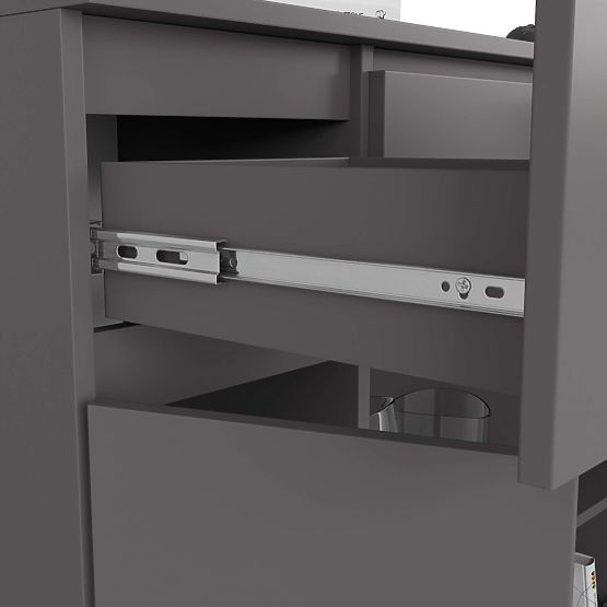 SIDEBOARD K100 2D 3DR 1S PK GRAPHITE GREY