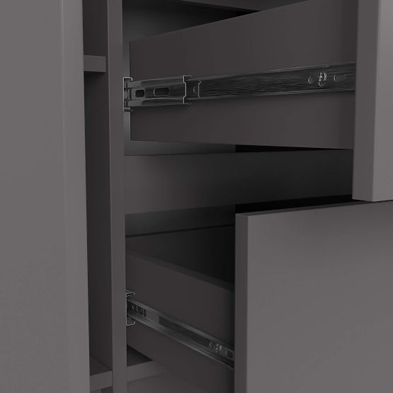 SIDEBOARD K100 2D 3DR GRAPHITE GRAY